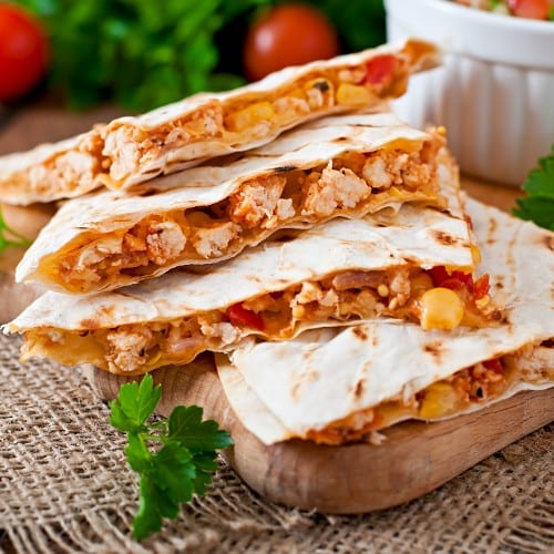 Suiza Quesadilla.