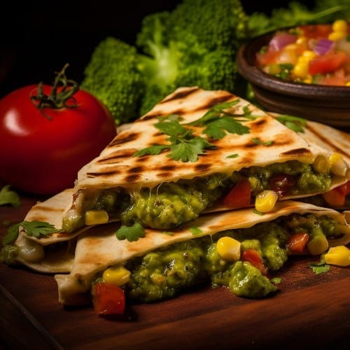 Veggie Quesadilla.