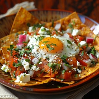 Chilaquiles with Eggs