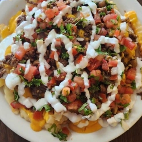 Nacho Fries Plate.