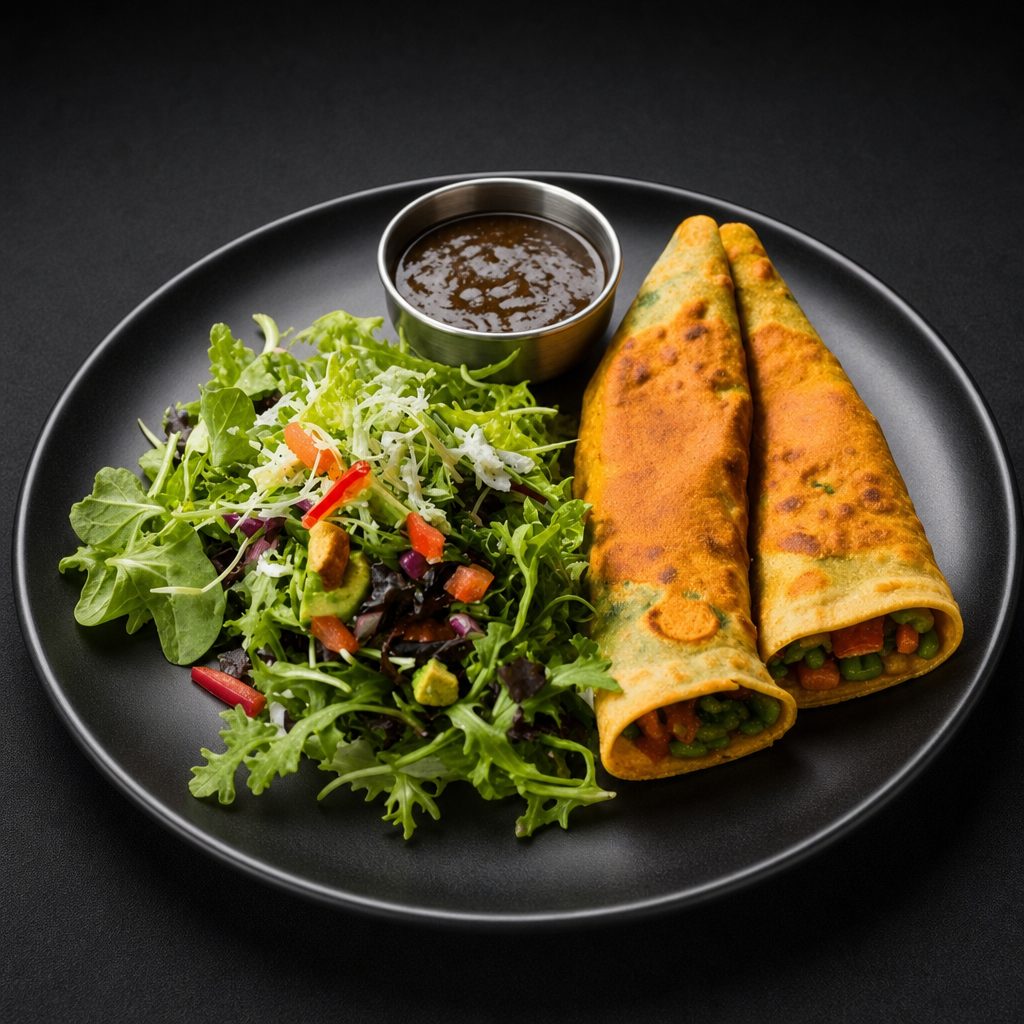 Vegitarian Chimichanga Plate.