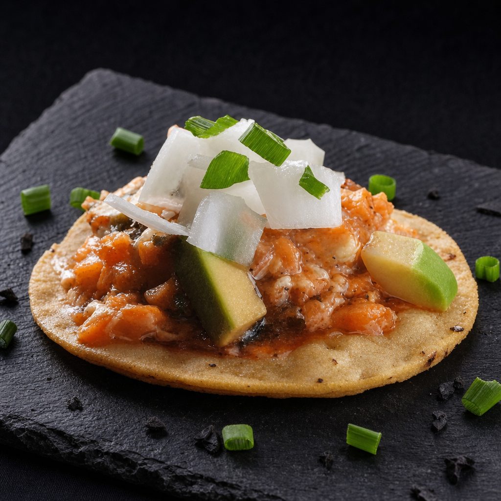 Shrimp Tostada.