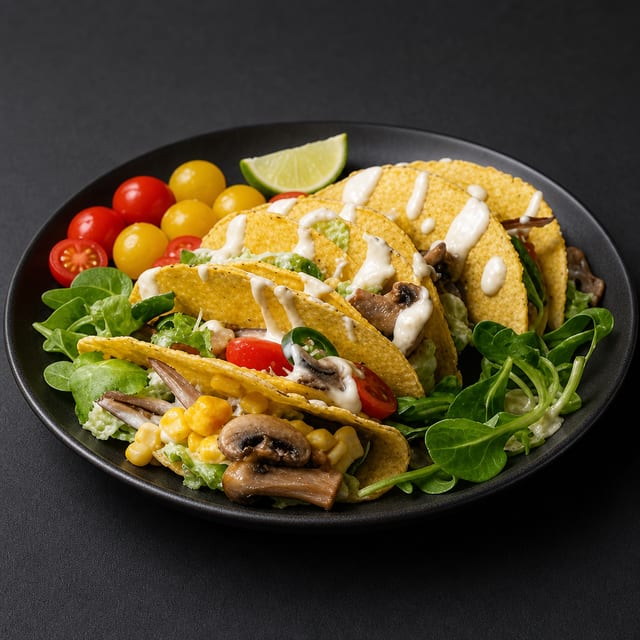 Vegetarian Taco Salad Plate.