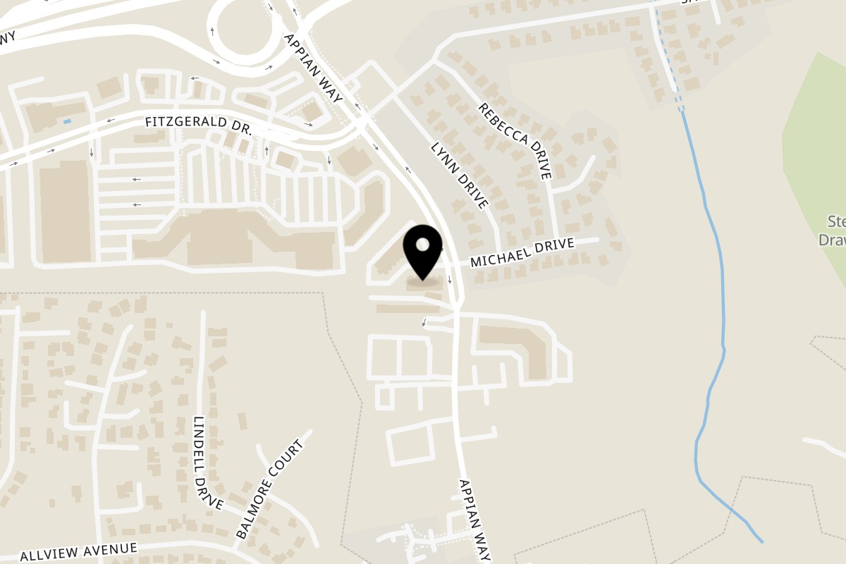 Map showing the location of Taqueria Morena on 2576 Appian Way in Pinole